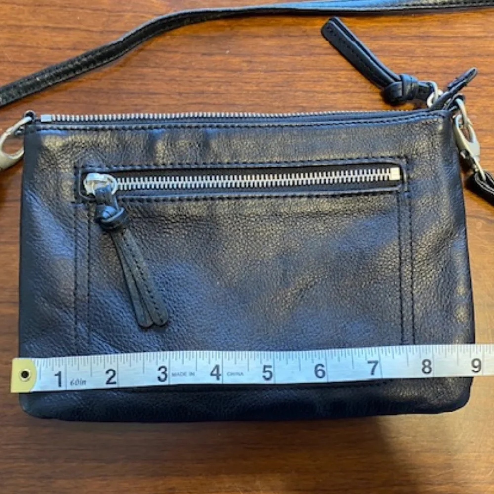 J.Jill Black Leather Crossbody Bag - Picture 2 of 11